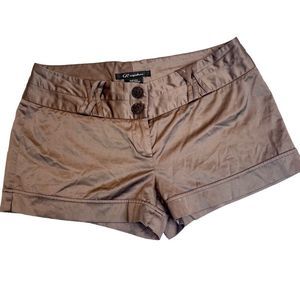 CR Signature Silky Brown Dressy Short Shorts